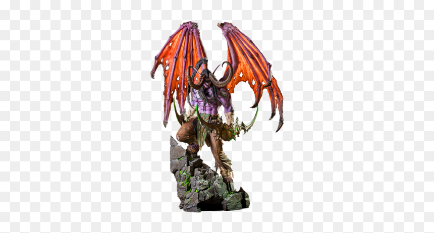 Illidan Statue, HD Png Download - world of warcraft legion logo png