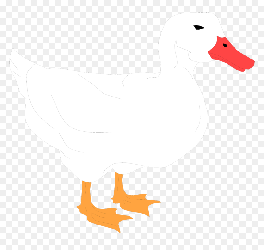 White Duck Clipart Transparent Background, HD Png Download - alligator silhouette png