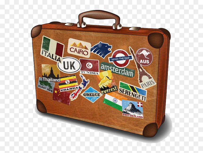 Coisas De Viagem Png, Transparent Png - mala png