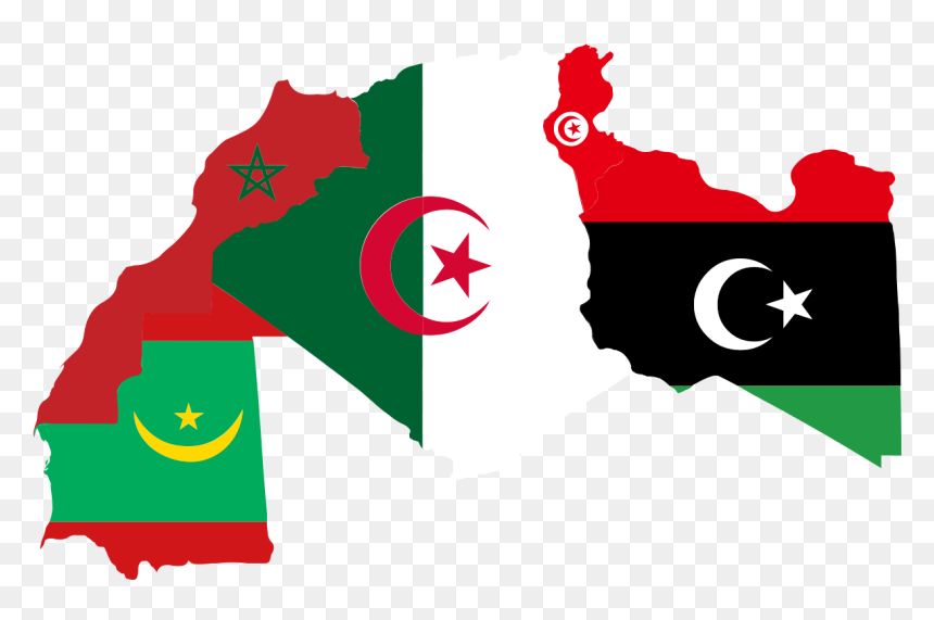 Algeria Morocco Tunisia Flag, HD Png Download - tunisia flag png