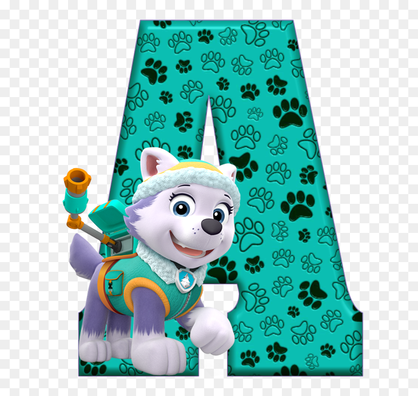 Paw Patrol Letters Zuma, HD Png Download - everest paw patrol png
