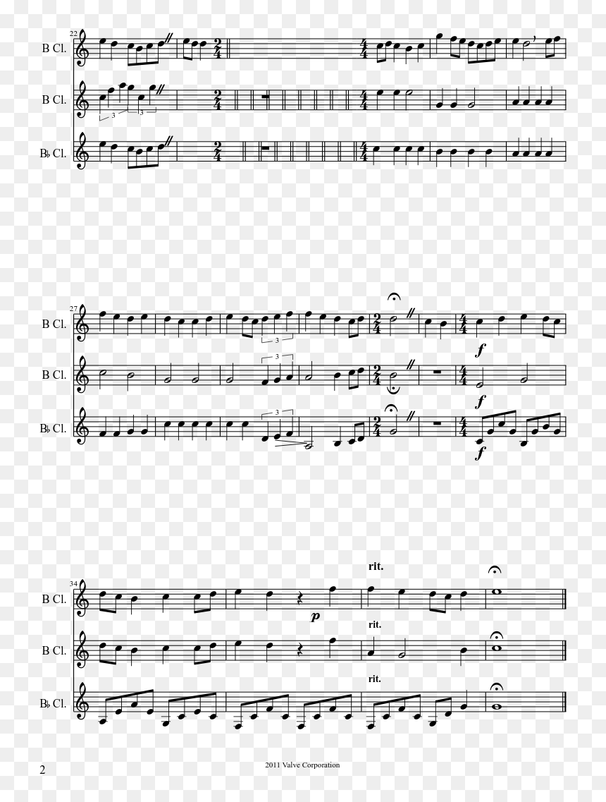 Sheet Music, HD Png Download - portal turret png