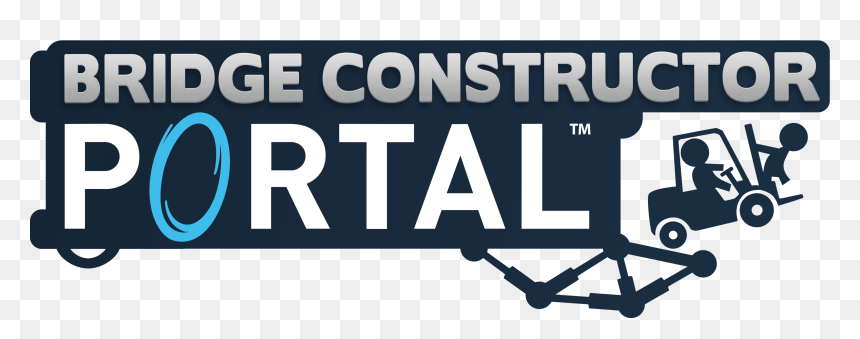 Bridge Constructor Portal Logo Png, Transparent Png - portal turret png