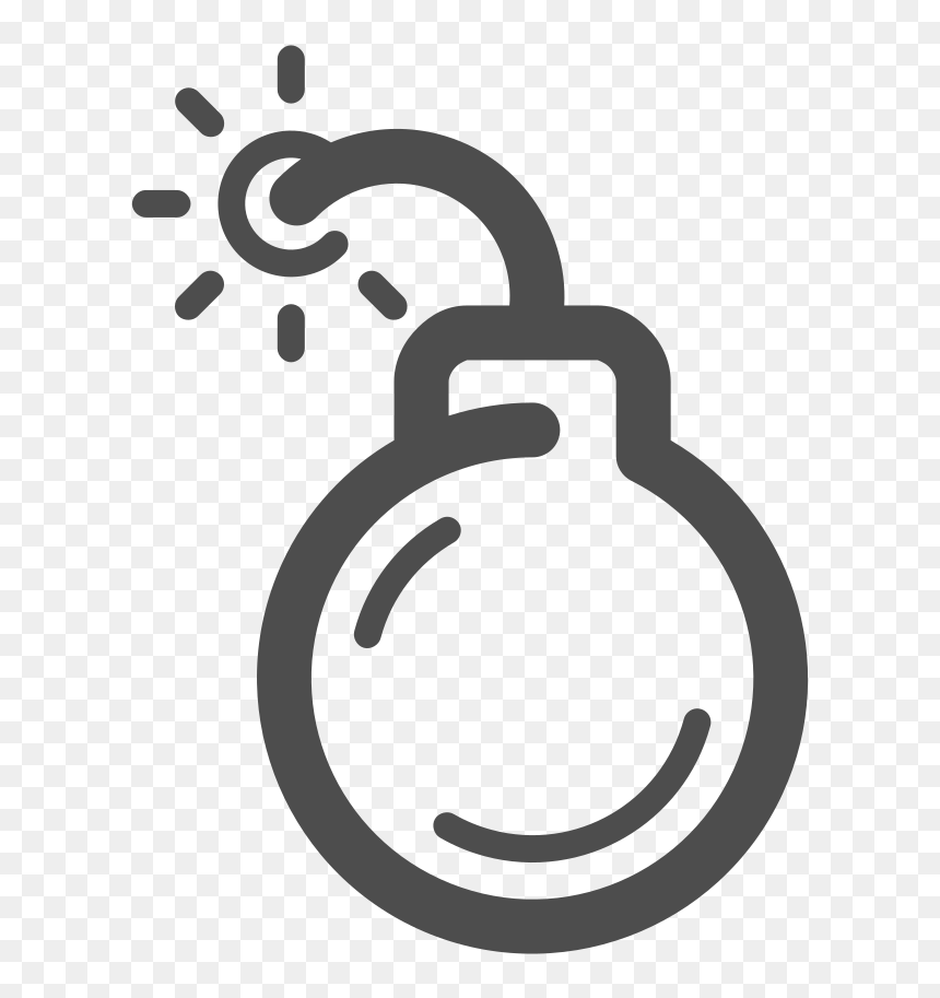 Bomb Icon, HD Png Download - explosion icon png