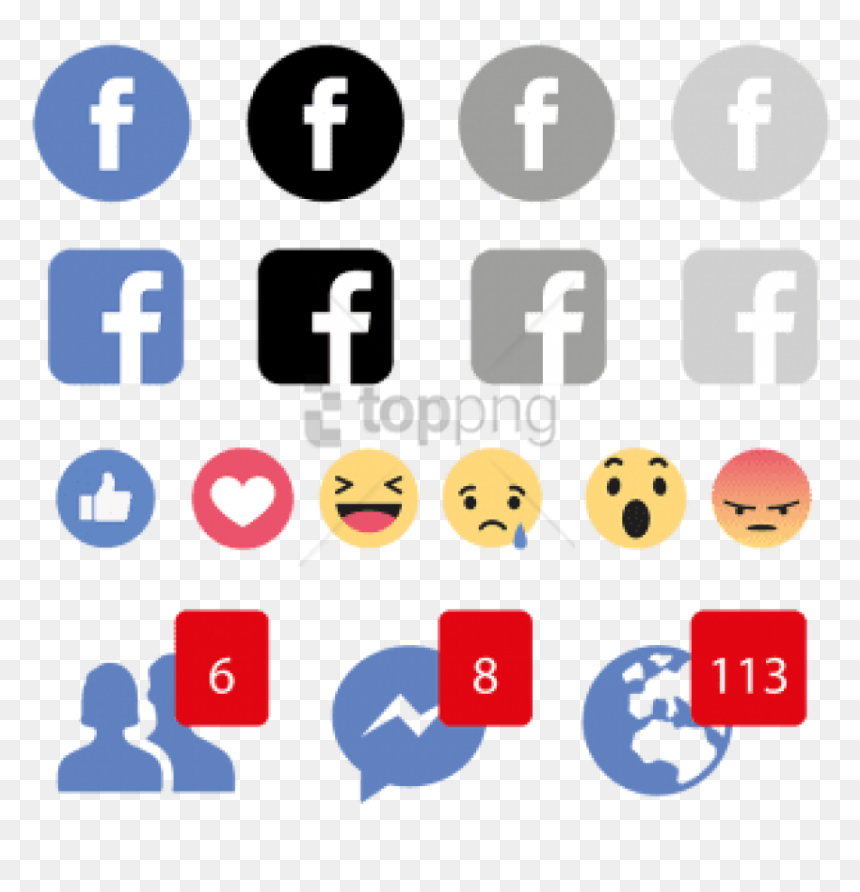 Social Media Emoji Icons, HD Png Download - smiley icon png