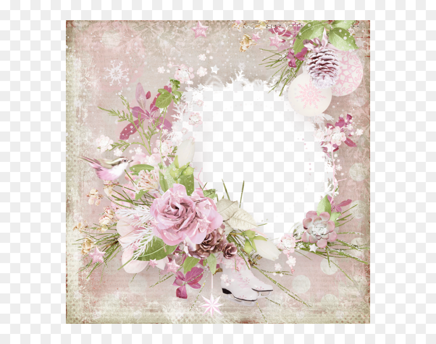 Garden Roses, HD Png Download - winter frame png