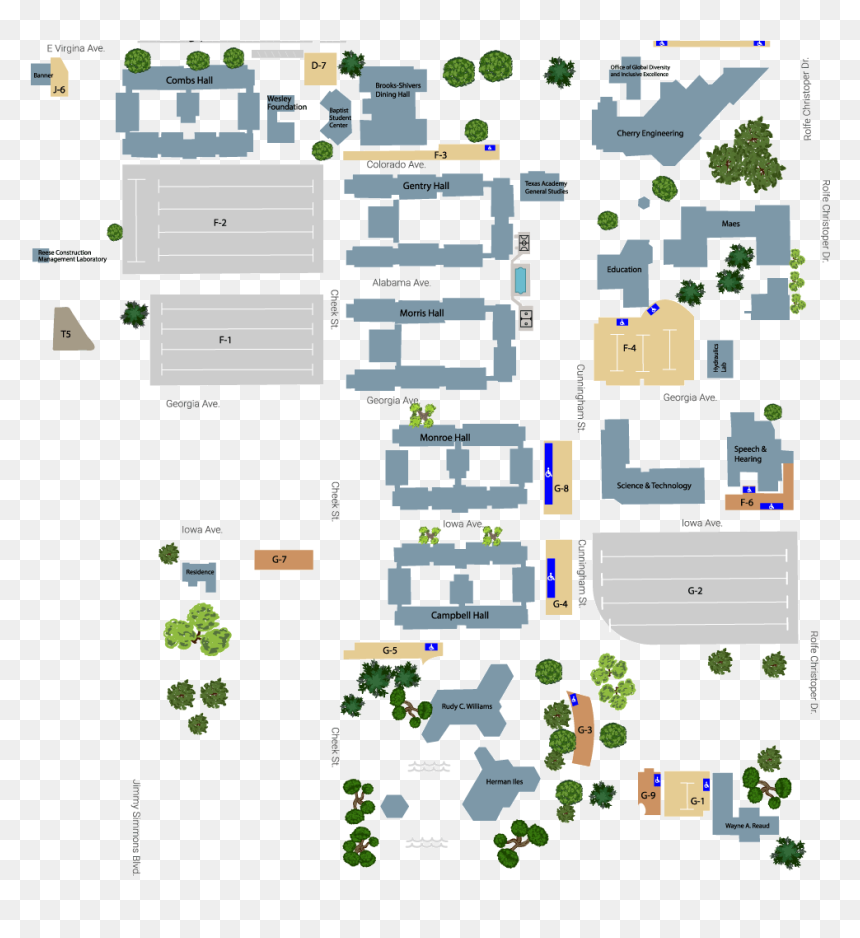 Lamar University Maes Building, HD Png Download - cool rectangle png