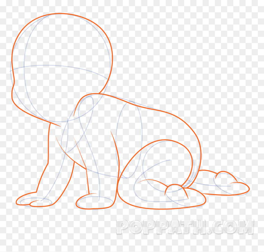 Cartoon, HD Png Download - baby crawling png