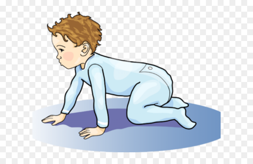 Baby Crawling Clip Art, HD Png Download - baby crawling png
