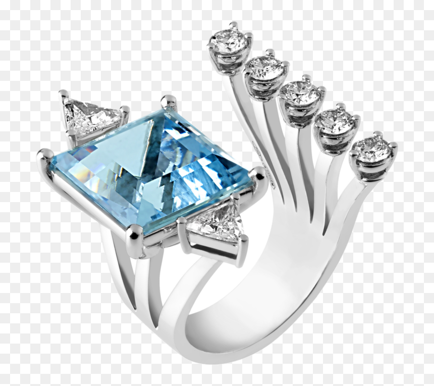 Engagement Ring, HD Png Download - aquamarine png