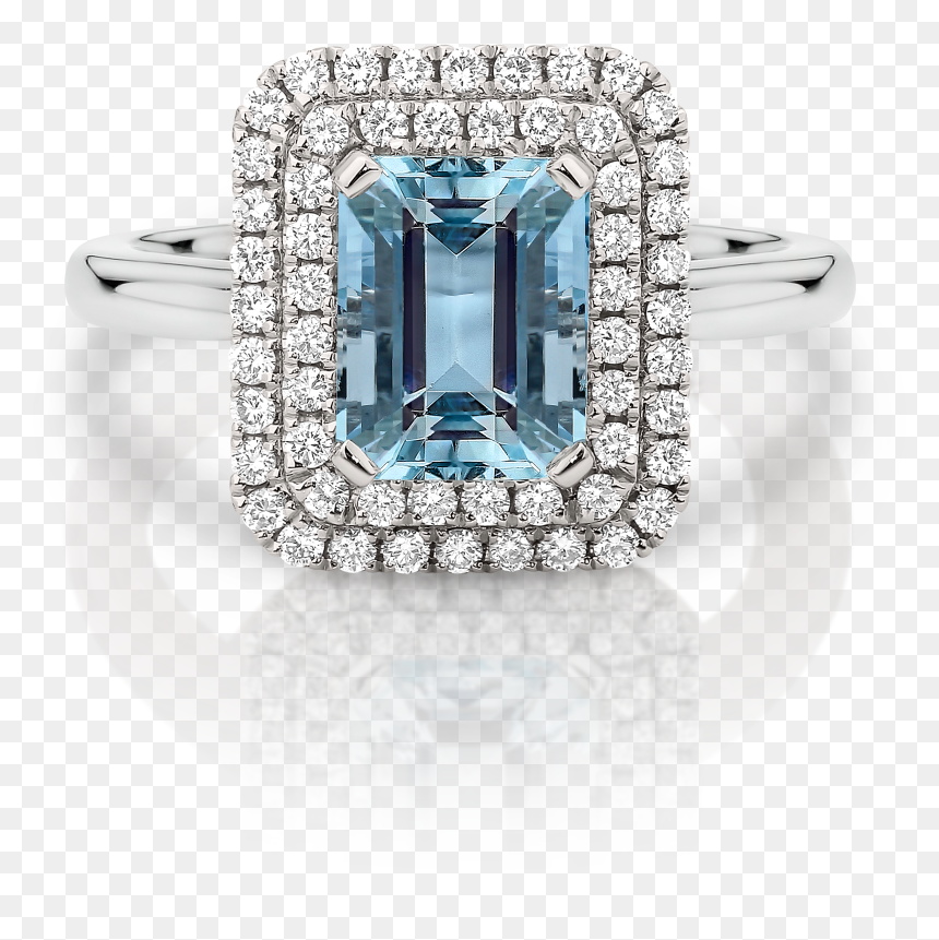 Engagement Ring, HD Png Download - aquamarine png