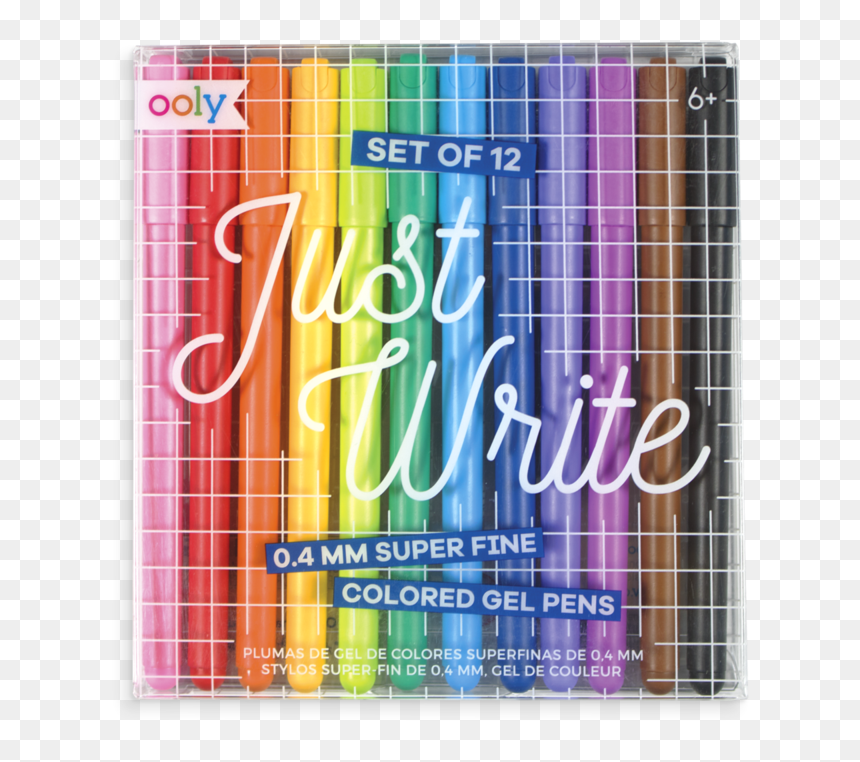Ooly Just Write Gel Pens, HD Png Download - plumas png