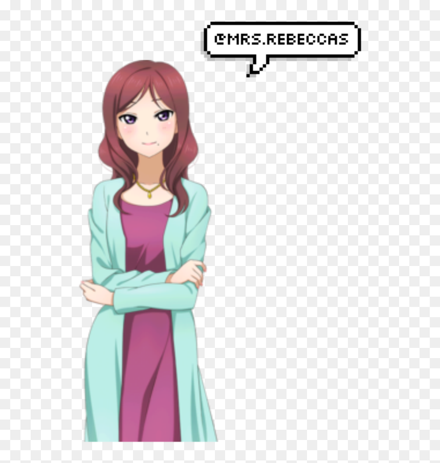 Maki's Mom Love Live, HD Png Download - anime love png