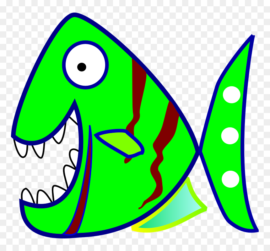Piranha Cartoon, HD Png Download - piranha png