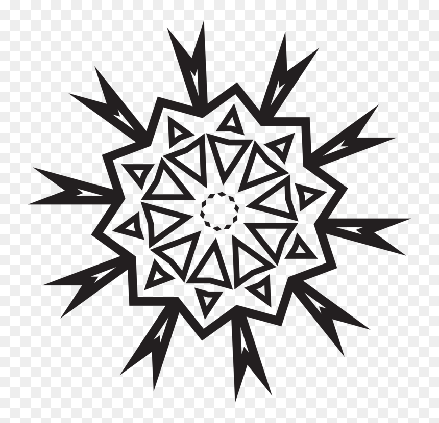 Silhouette, HD Png Download - snowflake icon png