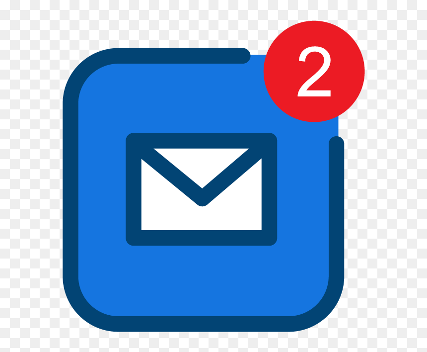 E Newsletters Icon, HD Png Download - blue phone icon png