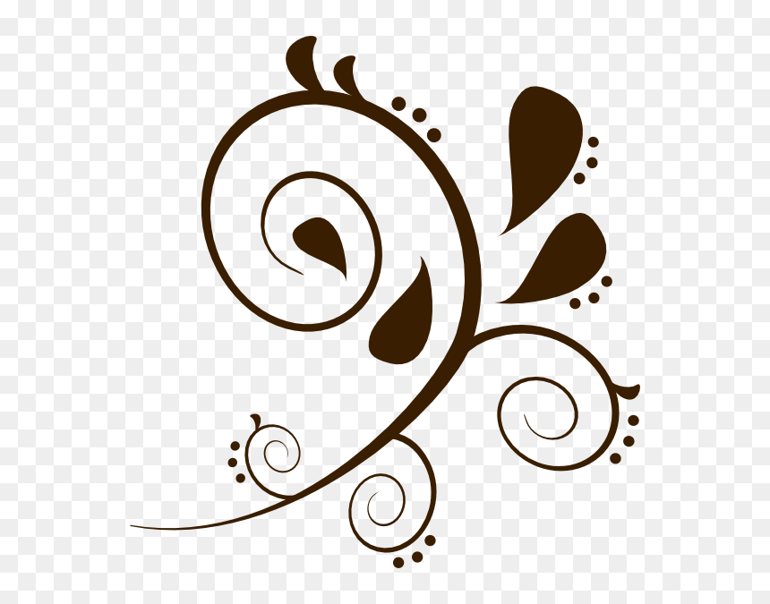 Swirl Flourishes Clip Art, HD Png Download - fancy swirls png