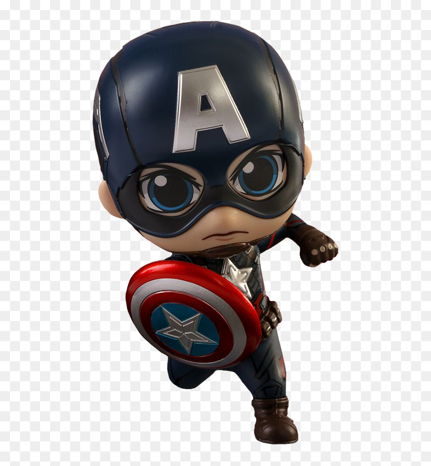 Hot Toys Cosbaby Captain America, HD Png Download - captain america cartoon png