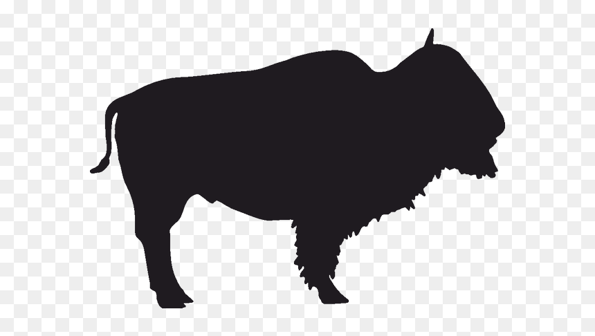 Silhouette Buffalo Png, Transparent Png - buffalo silhouette png