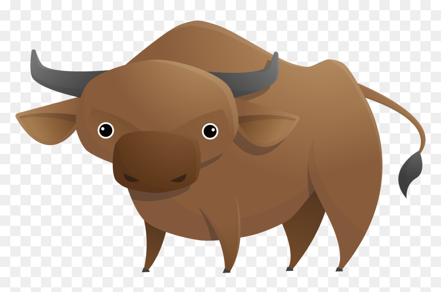 Cartoon Transparent Buffalo, HD Png Download - buffalo silhouette png