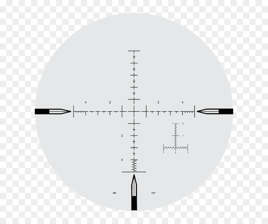 Nightforce Mil R, HD Png Download - crosshair dot png
