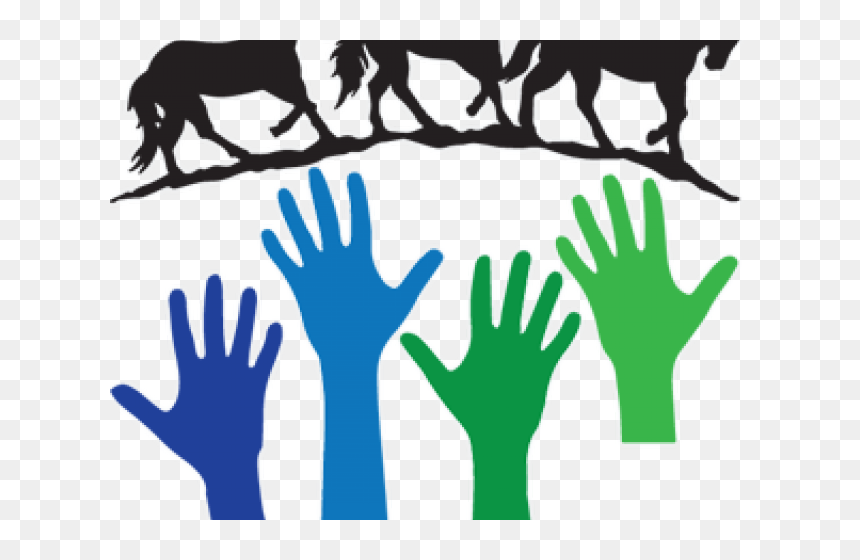 Running Horses Clipart Black And White, HD Png Download - buffalo silhouette png