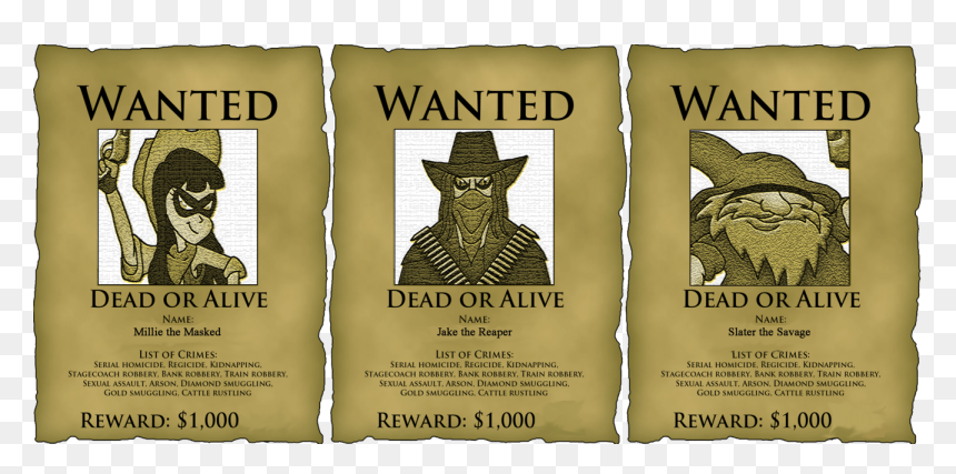 Wanted Poster For Students, HD Png Download - wanted poster template png