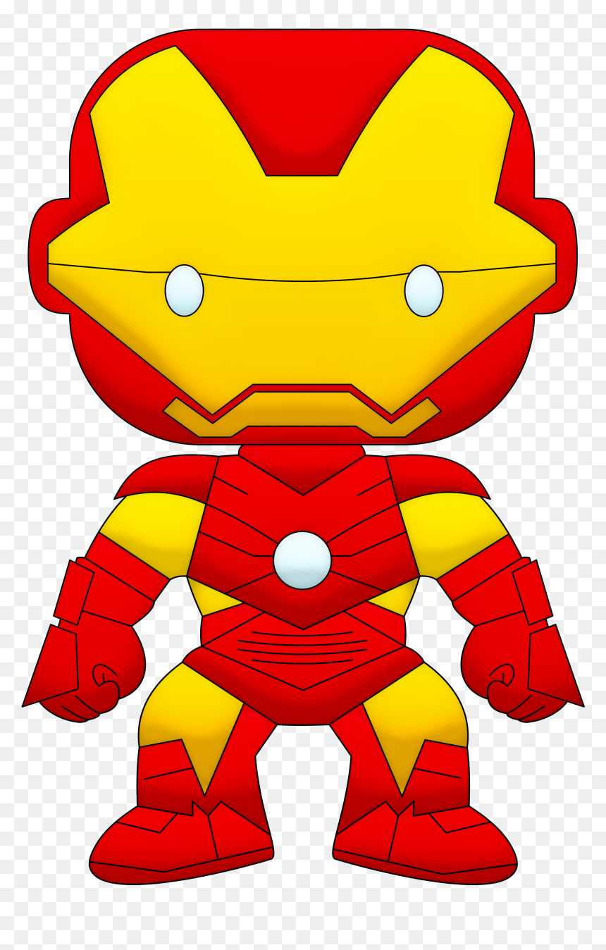 Ironman Clipart Black And White, HD Png Download - homem de ferro png