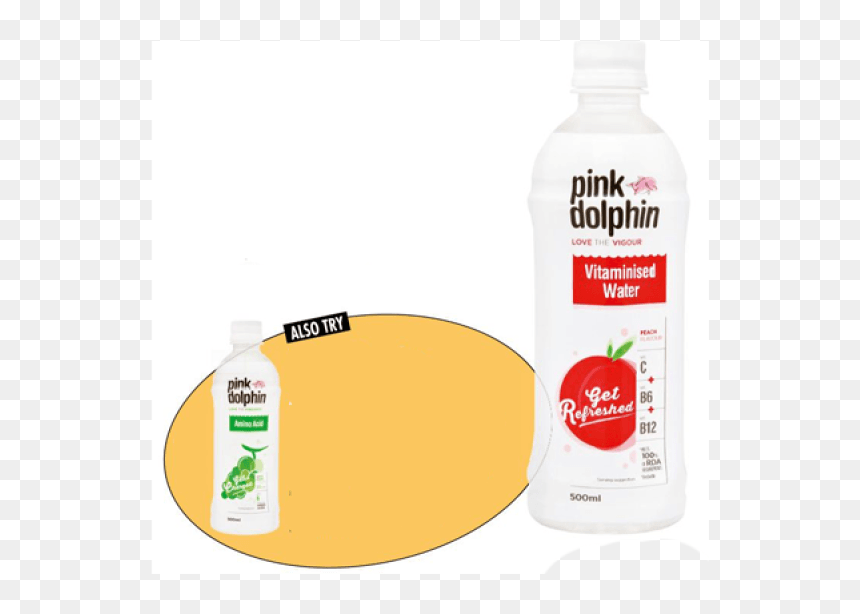Plastic Bottle, HD Png Download - pink dolphin png