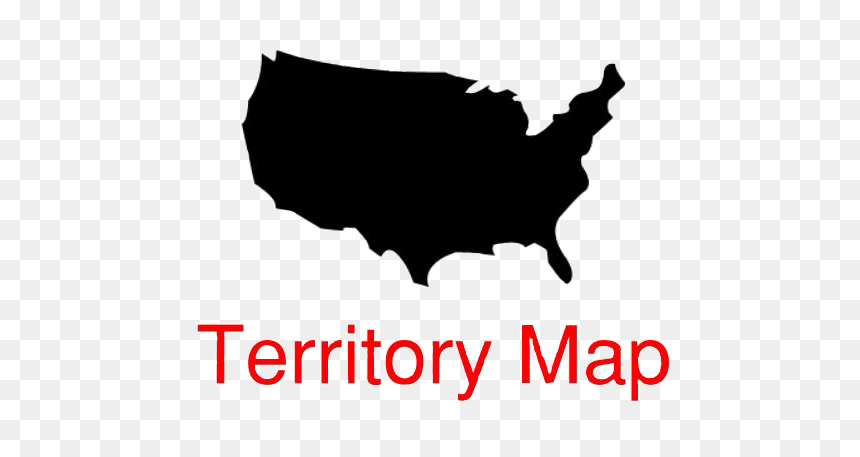 Us And Britain Map, HD Png Download - denver skyline silhouette png