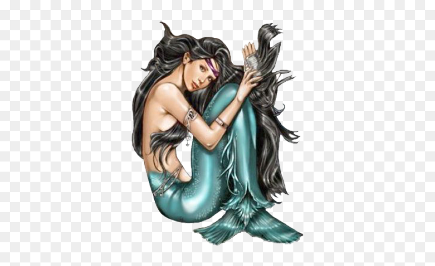 Mermaids, HD Png Download - mermaid drawing png