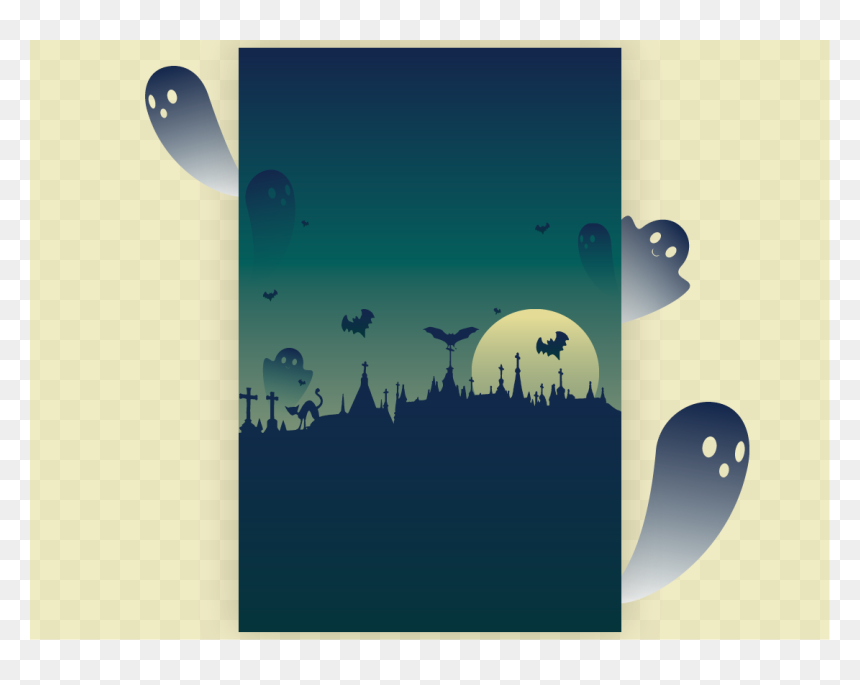Halloween, HD Png Download - ghost silhouette png