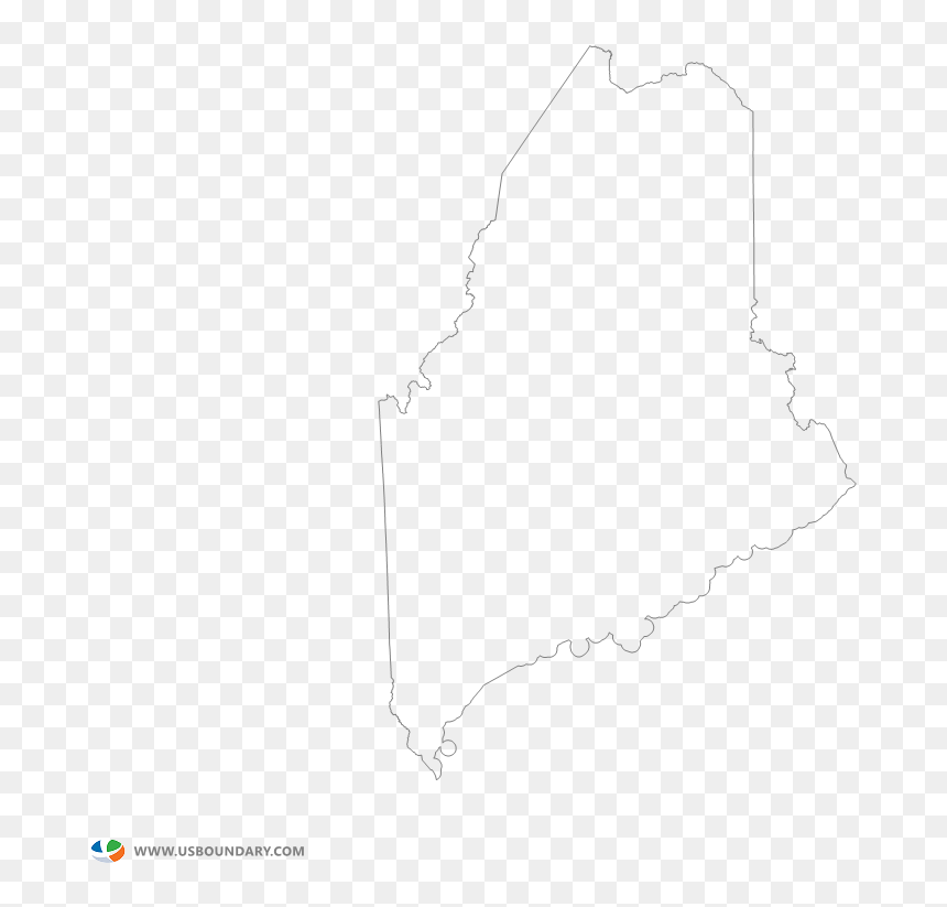 Maine State Outline Png, Transparent Png - north carolina state outline png