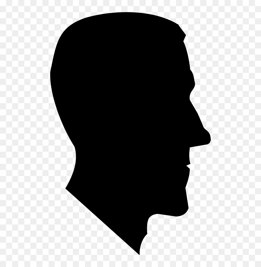 Male Profile Silhouette, HD Png Download - ghost silhouette png