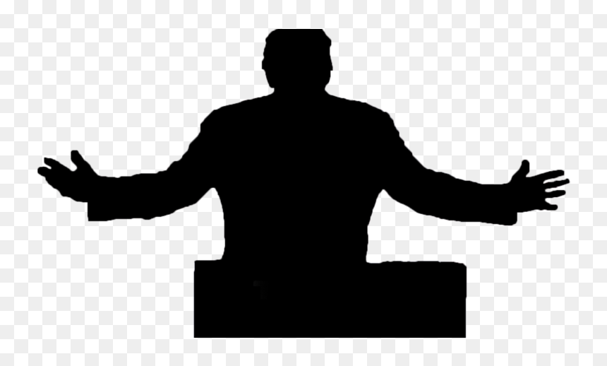 Silhouette, HD Png Download - trump silhouette png