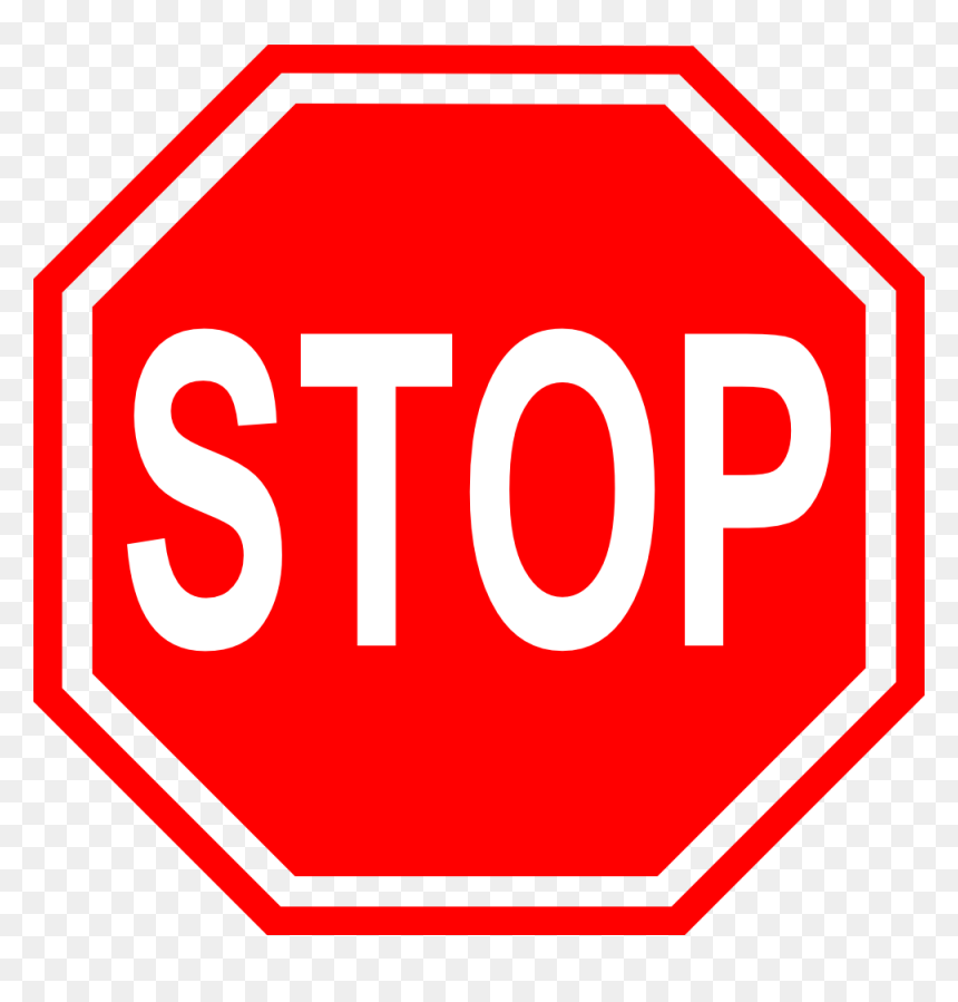 Clip Art Stop Sign, HD Png Download - transparent png download