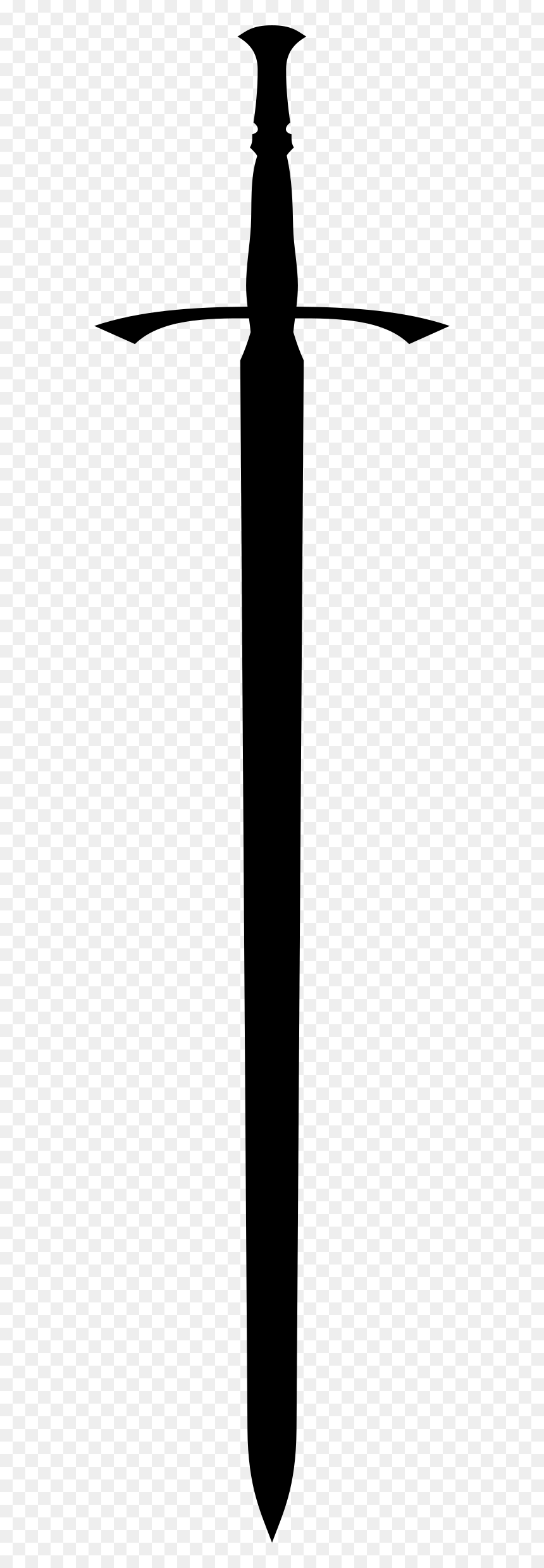 Silhouette, HD Png Download - broadsword png
