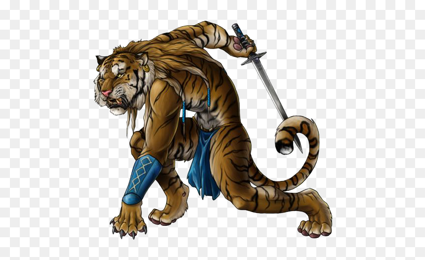 Anthropomorphic Tiger, HD Png Download - creatures png