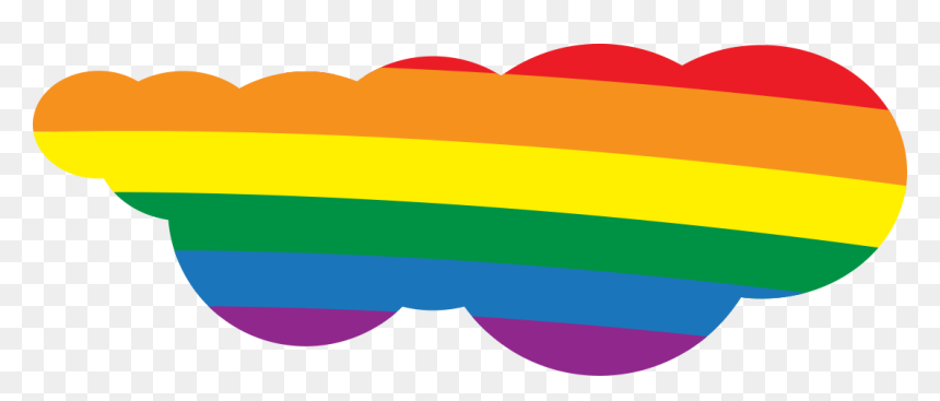 Rainbow Colored Cloud Clipart, HD Png Download - text cloud png