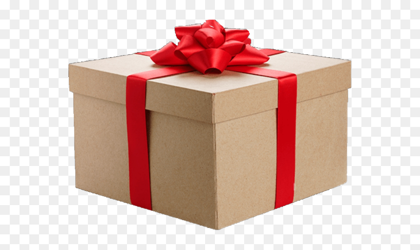 Box, HD Png Download - brown ribbon png