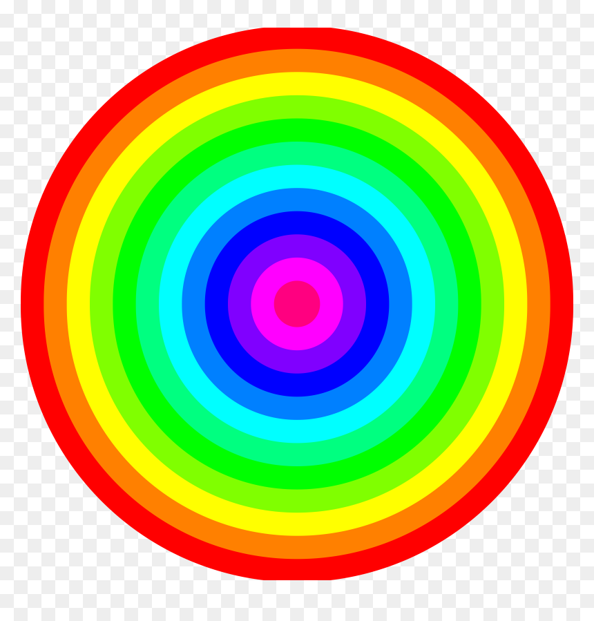 Rainbow Circles, HD Png Download - png colors