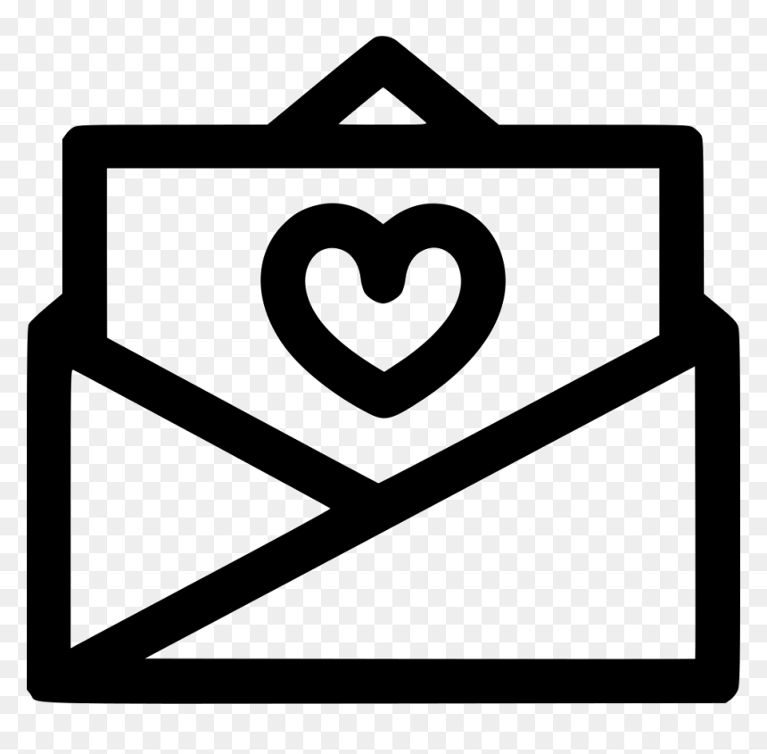 Love Letter Icon Png, Transparent Png - love icon png