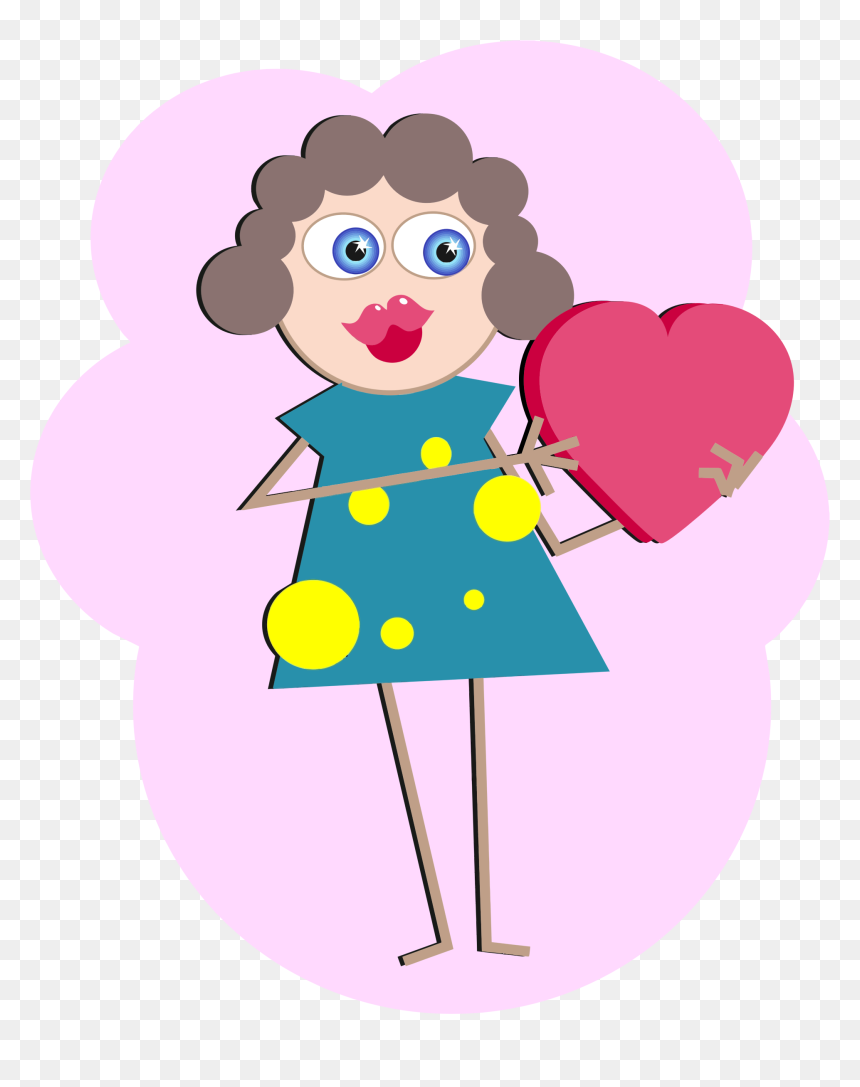 Woman In Love Clipart, HD Png Download - love icon png