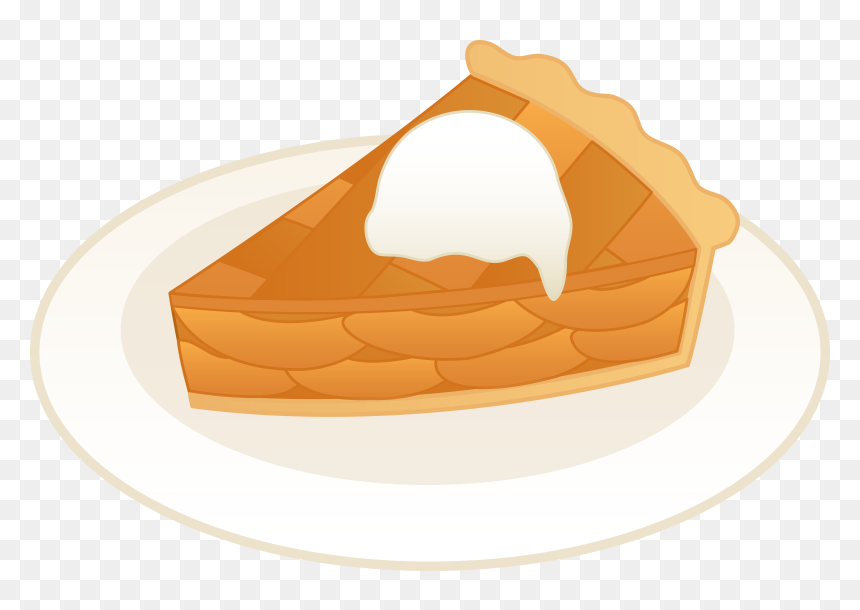Pie Ala Mode Cartoon, HD Png Download - cream pie png