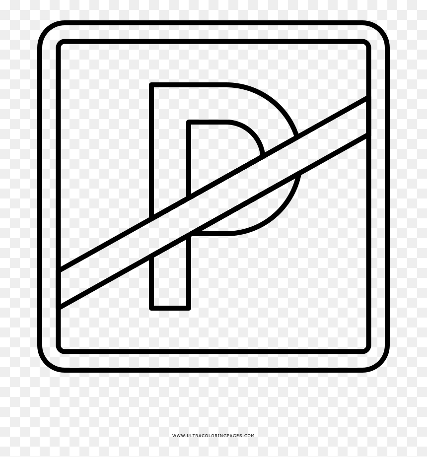 Line Art, HD Png Download - no parking png