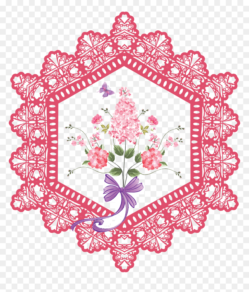 In Memoriam Card, HD Png Download - lace design png
