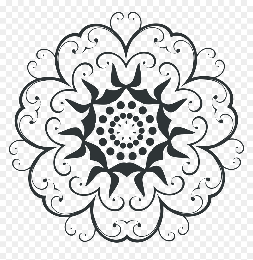 Flourish Design Png, Transparent Png - lace design png