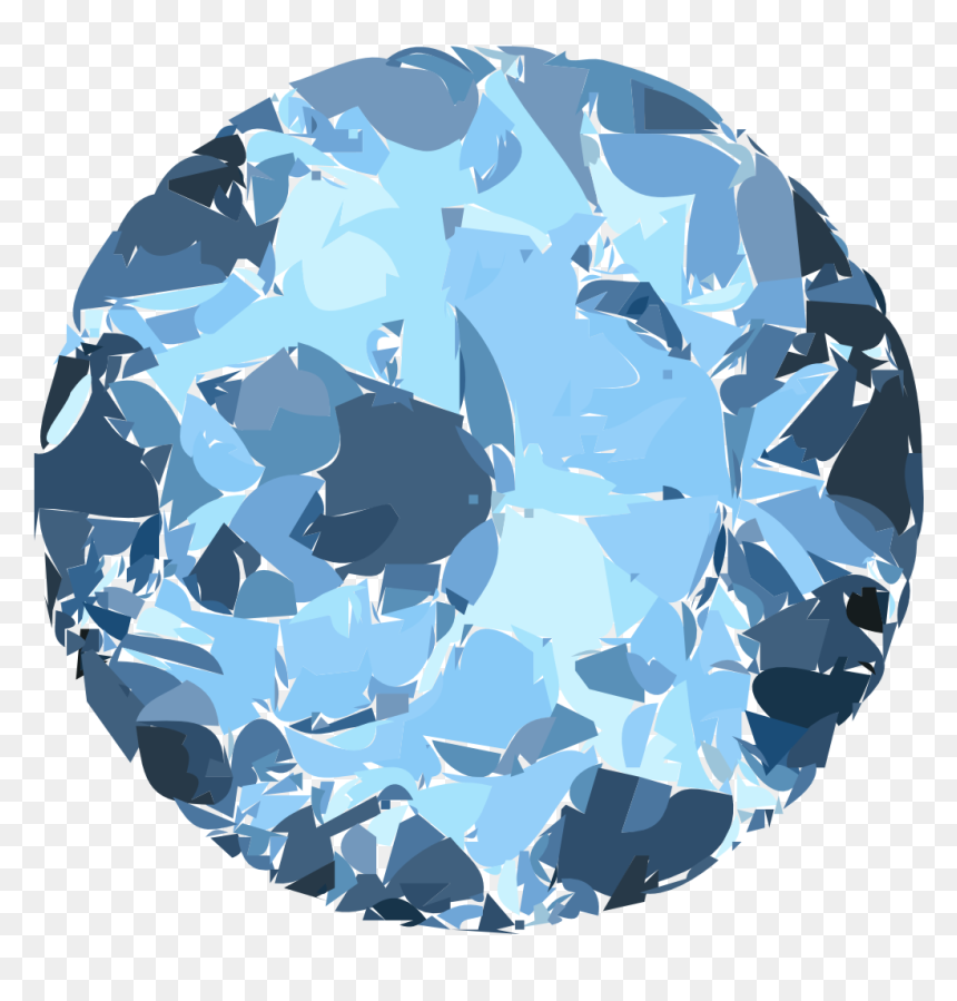 Blue Crystal, Blue, Graphic, Crystal, Hq Photo - Sphere, HD Png Download - blue crystal png