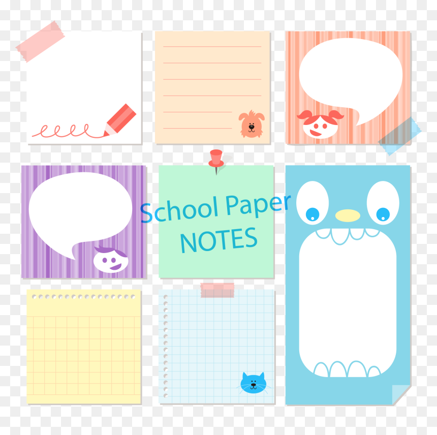 便利 貼 可爱 素材, HD Png Download - ripped piece of paper png