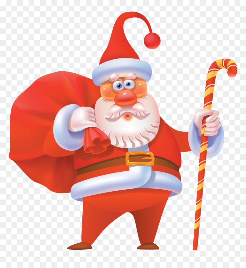 Santa Claus Red Nose, HD Png Download - santa claus beard png